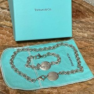 Return to Tiffany Oval Tag Necklace & Bracelet